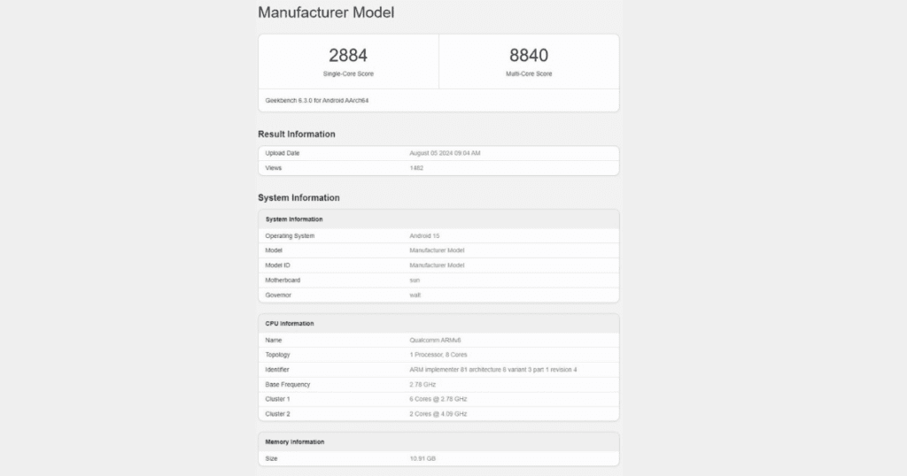 Snapdragon 8 Gen 4 Benchmarks