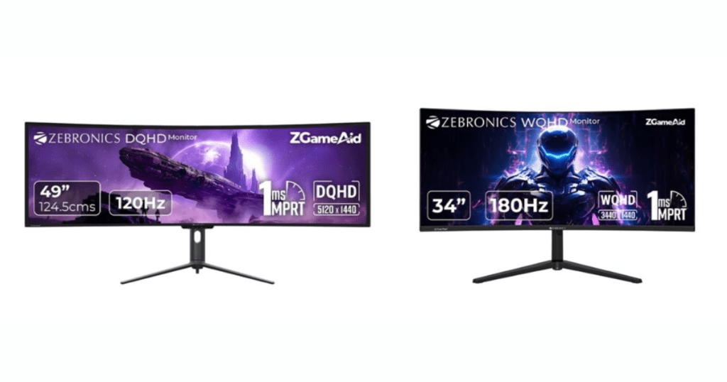 Zebronics Launches Curved Monitors